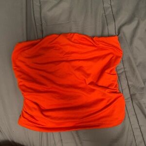 Vibrant Orange Tube Top